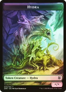 Foil Illusion/HydRA Token, Zendikar Rising Token, MTG, 1 pack, Magic - Image 2
