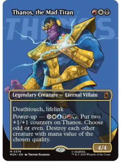 Thanos Mad Titan - Borderless - Marvel Super Heroes - NM - Image 1