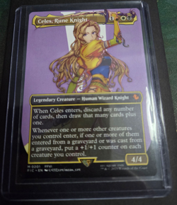 Celes, Rune Knight Borderless Commander Final Fantasy MTG Near Mint - Image 1