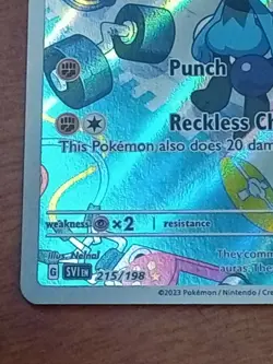 Riolu - 215/198 - Illustration Rare LP, English Pokemon Scarlet & Violet Singles - Image 4
