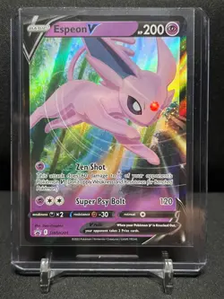 Espeon V SWSH201 Black Star Promo Holo Pokemon 2022 Sword Shield NM - Image 1