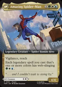 Peter Parker Spiderman MTG Exclusive Event Promo Non-Foil Disney - Image 1