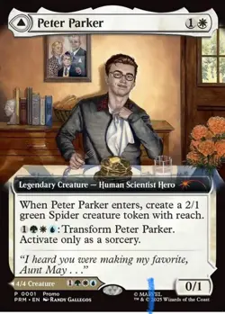 Peter Parker Spiderman MTG Exclusive Event Promo Non-Foil Disney - Image 2