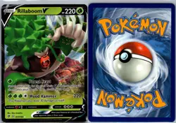 Rillaboom V 017/192 Rebel Clash Pokemon TCG Holo V Rare NM - Image 3