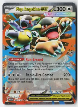 Pokemon Mega Kangaskhan ex - 104/132 - Double Rare Mega Evolution Holo NM - Image 1
