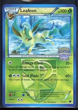 Leafeon - (State Championships) [Staff] 011/116 League Championship Card Pokemon - Image 1