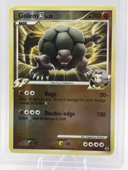 Pokemon TCG Golem 23/111 Rising Rivals Reverse Holo 2009 Vintage - Image 2