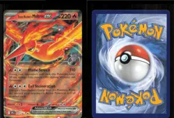 Team Rocket's Moltres ex 031/182 Double Rare Destined Rivals Pokemon Holo NM - Image 3