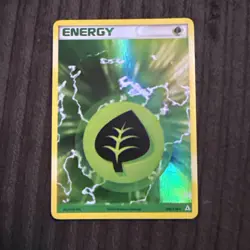 Grass Energy 105/110 Holo Rare Holon Phantoms Pokemon Holo LP - Image 1