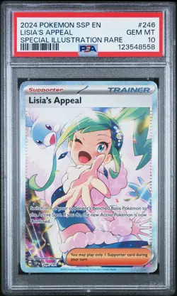 2024 POKEMON SSP EN-SURGING SPARKS #246 LISIA'S APPEAL PSA 10 - Image 1