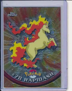 Rapidash #78 Pokemon 2000 Topps Chrome Holo Foil - Image 1