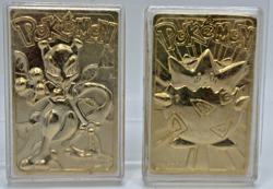2 Pokemon 23K Gold Plated Togepi & Mewtwo Collectible Cards from Burger King - Image 1