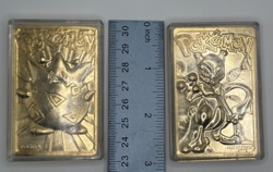 2 Pokemon 23K Gold Plated Togepi & Mewtwo Collectible Cards from Burger King - Image 3