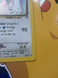 1st Edition Lugia Neo Genesis 2000 Holo Rare Pokemon Card - Image 5