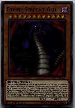 Divine Serpent Geh Ultra Rare Duel Power DUPO-EN047 LP - Image 1