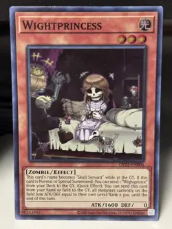 Yugioh! LP Wightprincess - OP25-EN006 - Super Rare - Unlimited Edition Lightly P - Image 1
