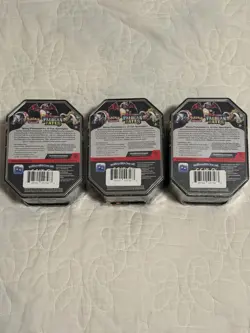 Pokemon Paldean Fates Tins Set x3 Shiny Charizard Tusk Iron Treads New Sealed - Image 2