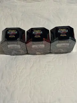 Pokemon Paldean Fates Tins Set x3 Shiny Charizard Tusk Iron Treads New Sealed - Image 3