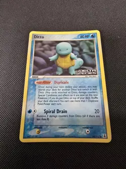 Pokemon TCG Ditto - (Squirtle) 064/113 Delta Species REVERSE HOLO LP - Image 1