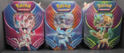 3 Tin Set Sylveon, Glaceon, Leafeon GX Fall Celebration Sealed Pokemon TCG - Image 1