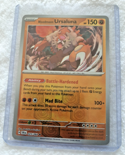 Pokemon Bloodmoon Ursaluna 025/064 Shrouded Fable Reverse Holo Pokemon TCG Game - Image 1