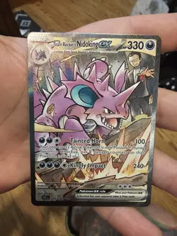 Pokemon Team Rockets Nidoking EX Sir 233/182 Destined Rivals - Image 1