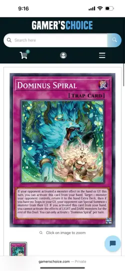 Yugioh Dominus Spiral DOOD-EN079 1st Edition Secret Rare NM Presale - Image 1