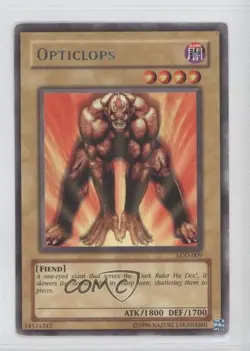 Opticlops Unlimited YuGiOh Legacy of Darkness #LOD-009 2003 READ - Image 1
