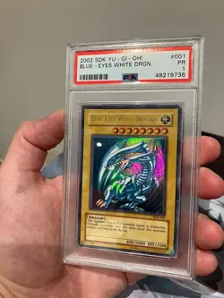 PSA 1 Blue-Eyes White Dragon SDK-001 Ultra Rare 2002 Starter Deck Kaiba Yugioh - Image 2