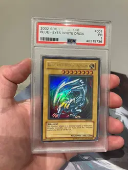 PSA 1 Blue-Eyes White Dragon SDK-001 Ultra Rare 2002 Starter Deck Kaiba Yugioh - Image 3