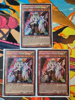 Ghost Ogre & Snow Rabbit - CROS-EN033 - Secret Rare 1st Edition VLP x3 Yugioh - Image 1