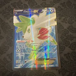 Shaymin EX 106/108 XY Roaring Skies Holo Full Art Ultra Rare Pokemon TCG Card - Image 1
