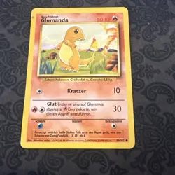 Pokemon Card Glumanda Charmander German 46/102 Base Set Unlimited - Image 1
