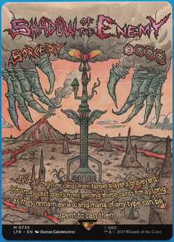 Shadow of the Enemy (Borderless Poster 735) Lord of the Rings MINT CARD (503019) - Image 1