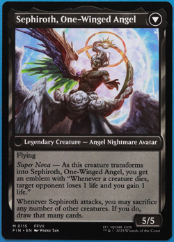 Sephiroth, Fabled SOLDIER Final Fantasy MINT MTG MAGIC CARD (503013) ABUGames - Image 2