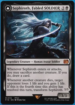 Sephiroth, Fabled SOLDIER Final Fantasy MINT MTG MAGIC CARD (503012) ABUGames - Image 1