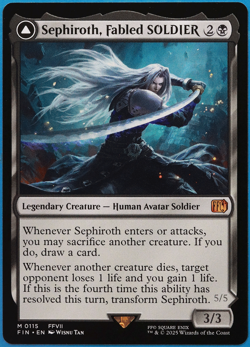 Sephiroth, Fabled SOLDIER Final Fantasy MINT MTG MAGIC CARD (503011) ABUGames - Image 1