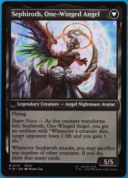 Sephiroth, Fabled SOLDIER Final Fantasy MINT MTG MAGIC CARD (503010) ABUGames - Image 2