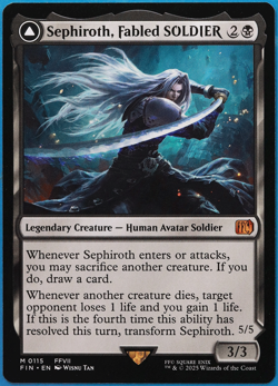 Sephiroth, Fabled SOLDIER Final Fantasy MINT MTG MAGIC CARD (503009) ABUGames - Image 1