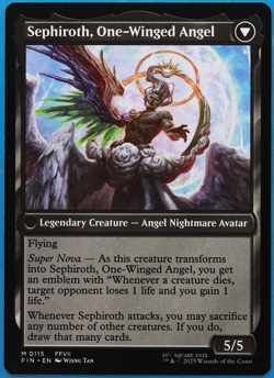 Sephiroth, Fabled SOLDIER Final Fantasy MINT MTG MAGIC CARD (503009) ABUGames - Image 2