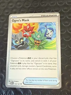 Pokemon Ogre's Mask 159/167 Near Mint NM Non Holo Card - Image 1