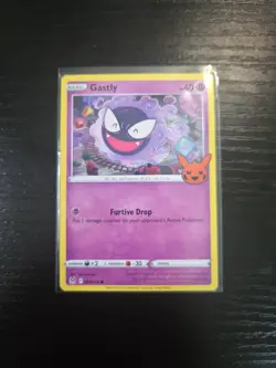 Gastly 064/196 (Trick or Trade Stamped) Lost Origin Common Pokemon Card NM - Image 1