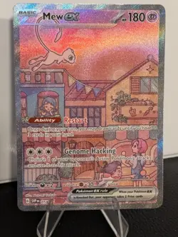 Pokemon Mew ex SVP 053 Scarlet Violet 151 Black Star Promo UPC Full Art Card - Image 1
