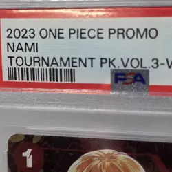 2023 ONE PIECE PROMOS TOURNAMENT PACK VOL.3-WINNER #007 NAMI PSA 10 RED - Image 3