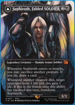Sephiroth, Fabled SOLDIER (Borderless Artist 317) MINT CARD (503008) ABUGames - Image 1
