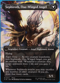 Sephiroth, Fabled SOLDIER (Borderless Artist 317) MINT CARD (503008) ABUGames - Image 2