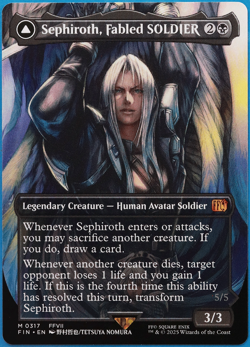 Sephiroth, Fabled SOLDIER (Borderless Artist 317) MINT CARD (503007) ABUGames - Image 1