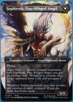 Sephiroth, Fabled SOLDIER (Borderless Artist 317) MINT CARD (503007) ABUGames - Image 2