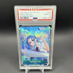 One Piece Nefeltari Vivi Alt Art Foil SR EB03-024 English PSA 10 - Image 1