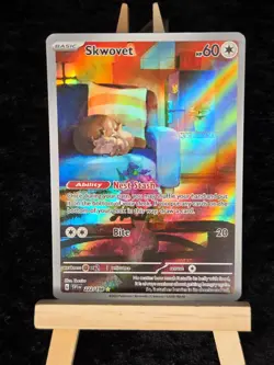 Pokemon TCG Skwovet 222/198 Scarlet & Violet Illustration Rare NM - Image 1